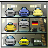 GERMAN CARS Chronicle Framed poster 1990s Part1