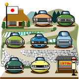 JAPANESE CARS Chronicle Framed poster 1970s Part2