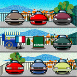 FRENCH CARS Chronicle Framed poster 1980s Part1