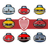 "ITALIAN CARS_ar01" Framed poster