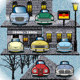 EASTGERMAN CARS Chronicle Framed poster 1940s-60s Part1