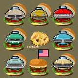 AMERICAN CARS Chronicle Framed poster 1960s Part3