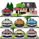 AMERICAN CARS Chronicle Framed poster 1960s Part1