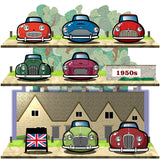 BRITISH CARS Chronicle Framed poster 1950s Part2