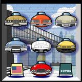 AMERICAN CARS Chronicle Framed poster 1970s Part6