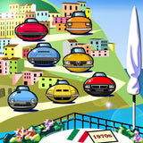 ITALIAN CARS Chronicle Framed poster 1970s Part3