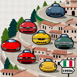 ITALIAN CARS Chronicle Framed poster 1990s Part2