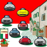 ITALIAN CARS Chronicle Framed poster 1980s Part2