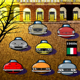 ITALIAN CARS Chronicle Framed poster 1960s Part6