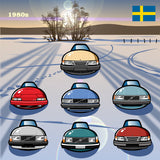 SWEDISH CARS Chronicle Framed poster 1980s Part1