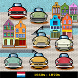 DUTCH CARS Chronicle Framed poster 1950s-70s Part1