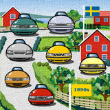 SWEDISH CARS Chronicle Framed poster 1990s Part1