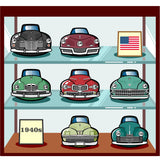 AMERICAN CARS Chronicle Poster 1940s Part1