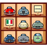ITALIAN CARS Chronicle Framed poster 1950s Part1