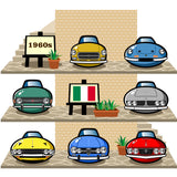 ITALIAN CARS Chronicle Framed poster 1960s Part1
