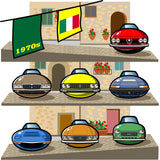 ITALIAN CARS Chronicle Framed poster 1970s Part1