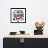 FRENCH CARS Chronicle Framed poster 1950s Part2