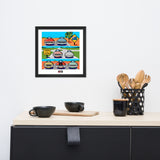 AUSTRALIAN CARS Chronicle Framed poster 1950s-70s Part1