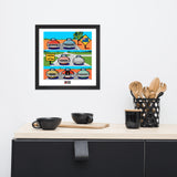 AUSTRALIAN CARS Chronicle Framed poster 1950s-70s Part1