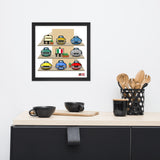 ITALIAN CARS Chronicle Framed poster 1960s Part1