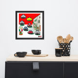 ITALIAN CARS Chronicle Framed poster 1980s Part2