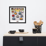 GERMAN CARS Chronicle Framed poster 1960s Part4