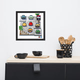SERBIAN CARS Chronicle Framed poster 1980s-00s Part2
