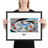 "WORLD_CARS_ef01" Framed poster