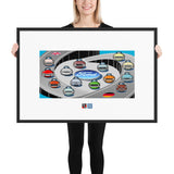 "WORLD_CARS_ef01" Framed poster