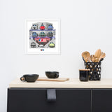 FRENCH CARS Chronicle Framed poster 1950s Part2