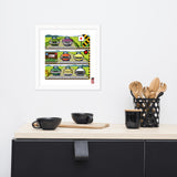 JAPANESE CARS Chronicle Framed poster 1970s Part3