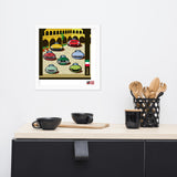 ITALIAN CARS Chronicle Framed poster 1970s Part2