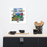 GERMAN CARS Chronicle Framed poster 1960s Part2