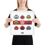 "ITALIAN CARS_ar01" Framed poster