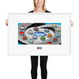 "WORLD_CARS_ef01" Framed poster