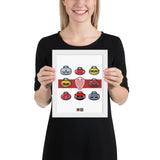 "ITALIAN CARS_ar01" Framed poster