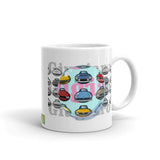 "WORLD CARS_gi01" White glossy mug