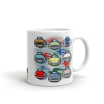 "FRENCH CARS_sm01" White glossy mug